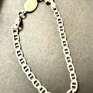 Sterling Silver chain bracelet. 925 Italian silver.